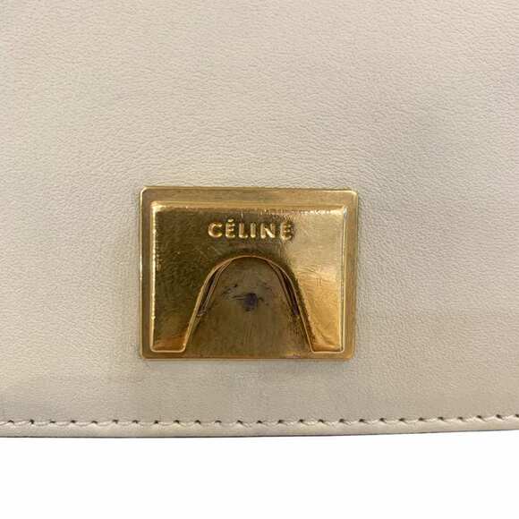 CELINE Gray Leather Shoulder Bag - Picture 16 of 16